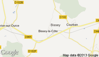 Plan de Bissey-la-Côte