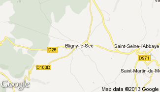 Plan de Bligny-le-Sec