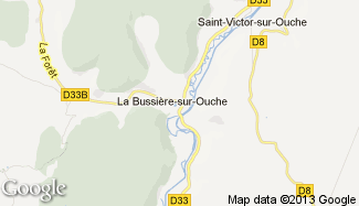 Plan de La Bussière-sur-Ouche