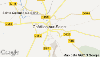 Plan de Châtillon-sur-Seine
