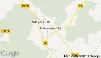 Plan de Crécey-sur-Tille