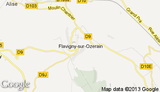 Plan de Flavigny-sur-Ozerain