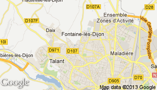 Plan de Fontaine-lès-Dijon