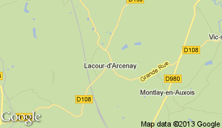 Plan de Lacour-d'Arcenay