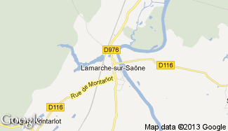 Plan de Lamarche-sur-Saône
