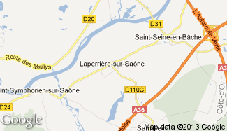 Plan de Laperrière-sur-Saône