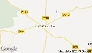 Plan de Lucenay-le-Duc