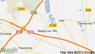 Plan de Magny-sur-Tille