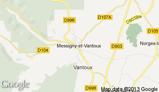 Plan de Messigny-et-Vantoux