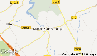 Plan de Montigny-sur-Armançon