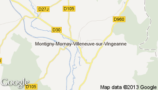 Plan de Montigny-Mornay-Villeneuve-sur-Vingeanne