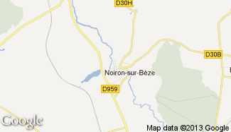 Plan de Noiron-sur-Bèze