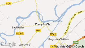 Plan de Pagny-la-Ville