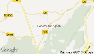 Plan de Poncey-sur-l'Ignon