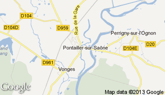 Plan de Pontailler-sur-Saône