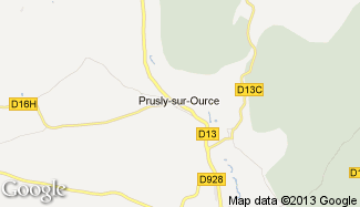 Plan de Prusly-sur-Ource