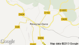 Plan de Recey-sur-Ource