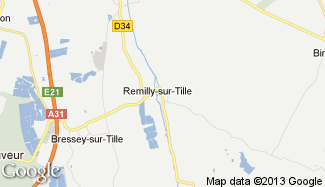 Plan de Remilly-sur-Tille