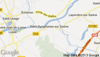 Plan de Saint-Symphorien-sur-Saône