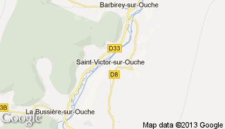 Plan de Saint-Victor-sur-Ouche