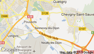 Plan de Sennecey-lès-Dijon