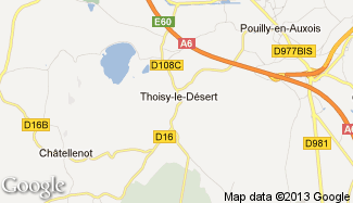 Plan de Thoisy-le-Désert