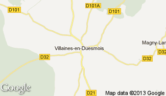 Plan de Villaines-en-Duesmois