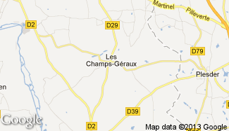 Plan de Les Champs-Géraux