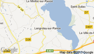 Plan de Langrolay-sur-Rance