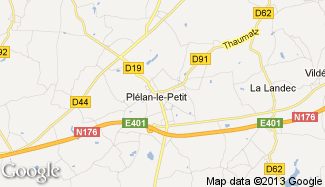 Plan de Plélan-le-Petit