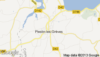 Plan de Plestin-les-Grèves