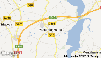 Plan de Plouër-sur-Rance