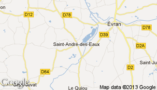 Plan de Saint-André-des-Eaux