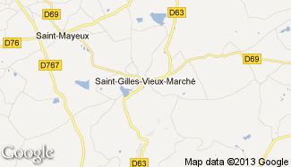Plan de Saint-Gilles-Vieux-Marché
