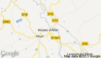 Plan de Moutier-d'Ahun