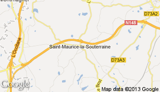 Plan de Saint-Maurice-la-Souterraine