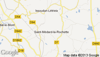 Plan de Saint-Médard-la-Rochette