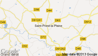 Plan de Saint-Priest-la-Plaine