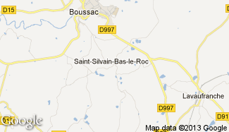 Plan de Saint-Silvain-Bas-le-Roc