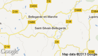 Plan de Saint-Silvain-Bellegarde