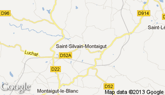 Plan de Saint-Silvain-Montaigut