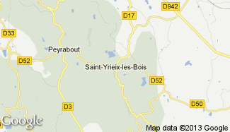 Plan de Saint-Yrieix-les-Bois