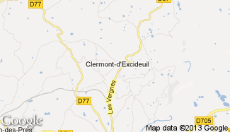 Plan de Clermont-d'Excideuil