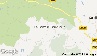 Plan de La Gonterie-Boulouneix