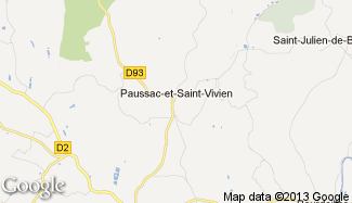 Plan de Paussac-et-Saint-Vivien