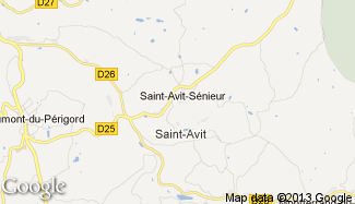 Plan de Saint-Avit-Sénieur