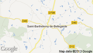 Plan de Saint-Barthélemy-de-Bellegarde