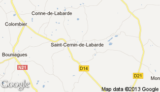 Plan de Saint-Cernin-de-Labarde