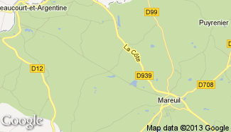 Plan de Sainte-Croix-de-Mareuil