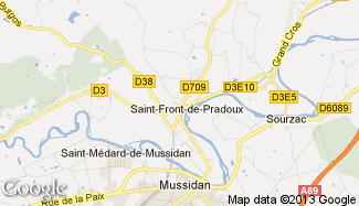 Plan de Saint-Front-de-Pradoux